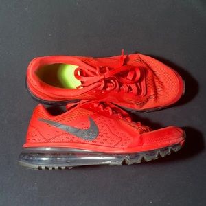 Nike Air Max Red Running Shoes 7Y or 8.5 W